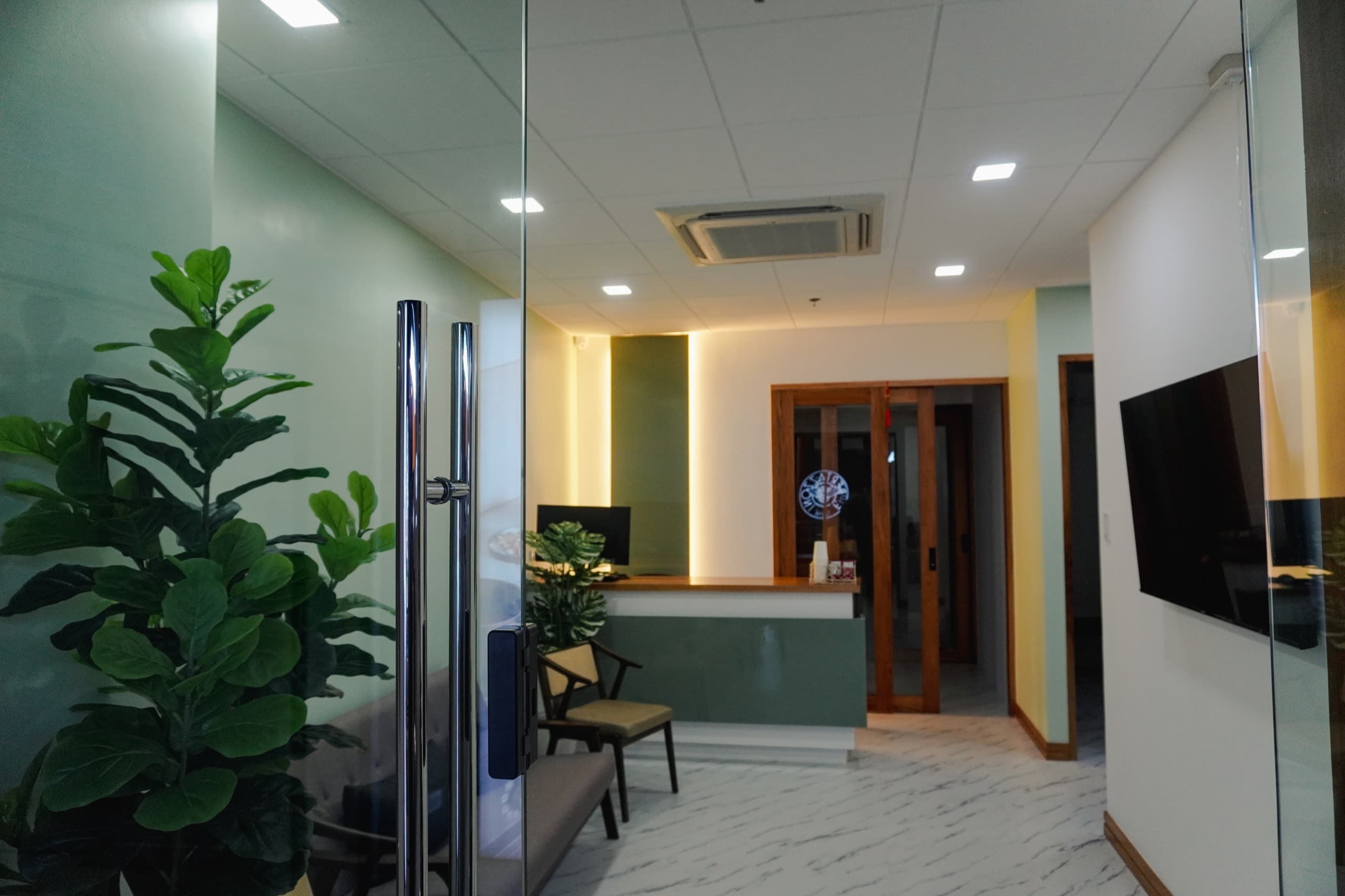 APV Healthcare office entry and reception space