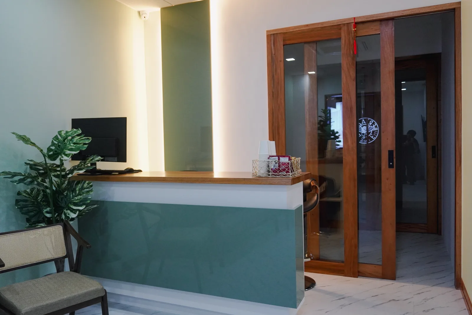 APV Healthcare front desk and office entrance